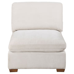 Murtagh Ivory Upholstered Armless Chair