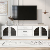 VIBE HAUS 68.9'' Modern Minimalist TV Stand for TVs up to 75 Inches, Entertainment Center Media Console Cabinet with Adjustable Shelves for Living room(OLD SKU:N724P198482K)