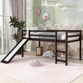 Loft Bed with Slide, Multifunctional Design, Twin (Espresso)(OLD SKU: WF292715AAP)