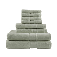 100% Cotton 8 Piece Antimicrobial Towel Set