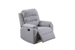 Modern Style 1pc Manual Recliner Sincere Bone Finish Padded Seat And Backrest Primary Living Room