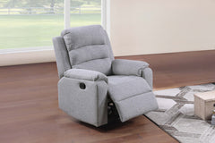 Modern 2pc Living Room Set 1x Loveseat 1x Recliner Vertical Tufting Sincere Bone Finish Primary Living Room Furniture