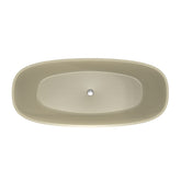 66.9 inch freestanding solid surface soaking bathtub for bathroom