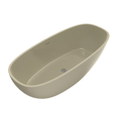 66.9 inch freestanding solid surface soaking bathtub for bathroom