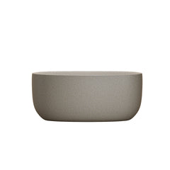 47'' Freestanding Bathtub Resin Stone Soaking Bathtub Solid Surface Modern Tubs with Overflow and Pop-up Drain