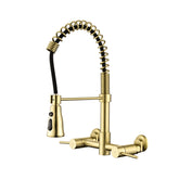 3 Functions Wall Mounted Bridge Kitchen Faucet
