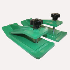 Tractor Bucket Protector, 2pcs Ski Edge Protector, 12" Long Turf Tamer Skid Protector, 4.5" Width, Heavy Duty Steel Bucket Attachment for Snow Leaves Removal, Spreading Gravel, Green