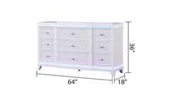 OPIUM King 4 Pc Bedroom set in Milky White(NJ INVENTORY)