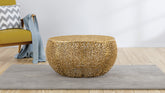 T3502-32 Round Aluminum Coffee Table in Gold same asG150108429 (NJ inventory)