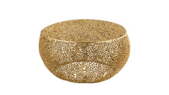 T3502-32 Round Aluminum Coffee Table in Gold same asG150108429 (NJ inventory)