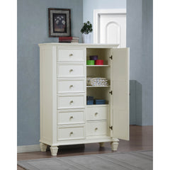 Vallauris Cream White 8-drawer Chest