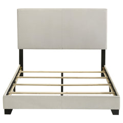 Efram Cream Upholstered Full Panel Bed