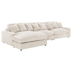 Cassidy Sand Upholstered Sectional Sofa