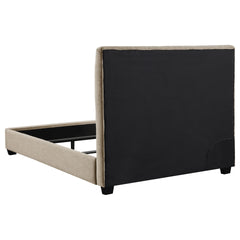 Saintes Tufted Upholstered Full Wingback Bed