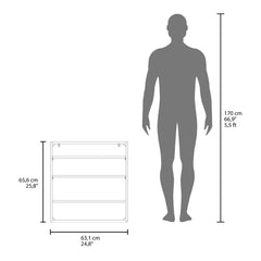 Double-Door Medicine Cabinet With Mirrored Doors And Interior Shelves, White