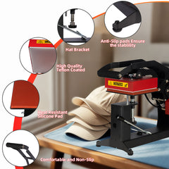 3 in 1 Combo Heat Press Machine for Cap,Label,Cup