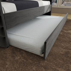 MODERN TWIN SIZE DAYBED WITH TRUNDLE, UPHOLSTERED BLACK VELVET SOFA BED FRAME WITH GOLD ACCENTS, SPACE-SAVING GUEST BED FOR BEDROOM OR LIVING ROOM(OLD SKU:W1867S00004)
