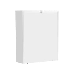 Kaplar 33" Wide x 23" Deep folding Table with Four Shelves, Floating Table, Retractable Table, Floating Desk, Ironing Table White