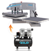 40cm×40cm Pneumatic Dual Platen Swing Head Heat Press Machine