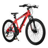 A24299 24 inch Mountain Bike Bicycle for Adults Aluminium Frame Bike Shimano 21-Speed with Disc Brake