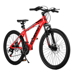 A24299 24 inch Mountain Bike Bicycle for Adults Aluminium Frame Bike Shimano 21-Speed with Disc Brake
