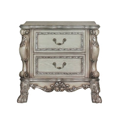 Vintage Bone White 2-Drawer Nightstand