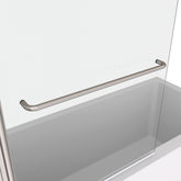 Bath tub Pivot shower screen, with 1/4" tempered glass and towel bar 3458