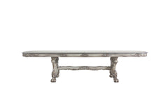 Dresden Vintage Bone White Finish Dining Table