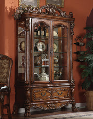 Dresden Cherry Oak Finish Curio