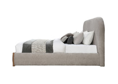 Orane Gray Fabric Queen Bed w/Storage