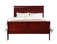 Louis Philippe Cherry Finish Twin Bed