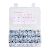 2250 Pcs Bolts Nuts Assortment Kit Metric Imperial Alloy Steel M3 M4 M5
