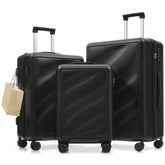 Luggage Set 3 Piece, Lightweight Durable ABS Suitcases with Spinner Wheels and TSA Lock, Carry-on & Checked Travel Luggage (20"/24"/28")