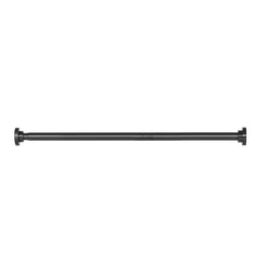 Shower Curtain Rod, 28-76 Inches, 1 Inch Diameter, Adjustable Spring Tension Stainless Steel Telescoping Rod with Holders, No Drilling Non-Slip for Bathroom, Closet, Window, Room Divider, Black