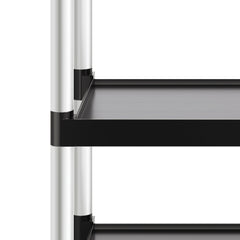 Heavy Duty Utility Cart 500 lbs Capacity 3-tier Service Cart with Wheels