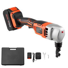 Cordless Metal Nibbler, with 18 V 4000 mAh Battery, 1200 RPM Brushless Motor, Electric Nibbler Metal Cutter with Plastic Carrying Case for Cutting Stainless Steel, Aluminum, and Copper Sheet