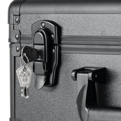 Graded Card Storage Box, 4 Slots, Graded Sports Cards Holder Carrying Case with Key Lock Foam Dividers, for 96 PSA Graded Cards 68 BGS Cards 76 SGC Cards 348 Top Loaders or 999+ Loose Cards