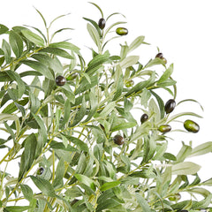 Artificial Olive Tree, 6 FT Tall Faux Plant, Secure PE Material & Anti-Tip Tilt Protection Low-Maintenance Plant, Lifelike Green Fake Potted Tree for Home Office Warehouse Decor Indoor Outdoor