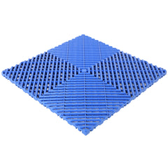 25pcs Plastic Garage Floor Mats,15.6"x15.6" Size,Non-Slip Interlocking Plastic Garage Floor Mat,Splicing Drainage Floor Tile and Shower Mat, for Garage, Garden, Kitchen & Outdoor, Blue