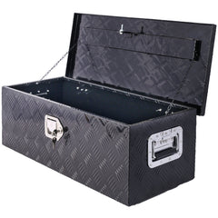 30inch Aluminum tool box,heavy duty truck bed tool box,outdoor trailer pickup storage tool box,RV storage organizer,underbody box w/lock keys,black