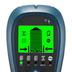 Stud Finder Wall Scanner, 5 in 1, Electronic Wall Stud Detector with Smart Sensor, High-Definition LCD Display and Audio Alarm, for the Center and Edge of Metal, AC Wire, Joists, Pipes, Blue
