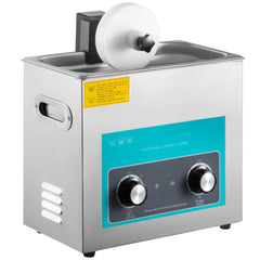 Ultrasonic Vinyl Record Cleaner 6L 40kHz Vinyl Ultrasonic Cleaning Machine Knob Control Record Ultrasonic Cleaner 4 Records Vinyl Sonic Cleaner Stainless Steel Tank w/Mechanical Heater & Timer