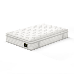 12'' Hybrid Mattress - Full, Memory Foam & Pocket Springs for Pressure Relief, Fiberglass Free Ergonomic Home White