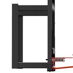 Wall Mount Basketball Hoop, 44-inch PC Backboard Mounted Basketball Hoop Outdoor with Solid Steel, 0.08 inch Thickened Backboard, Thickened Woven Nylon Basketballs Net, Indoor & Outdoor Use