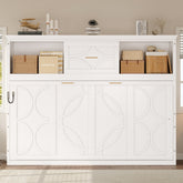 Twin Size Murphy Bed with Charging Station and a Drawer, White
