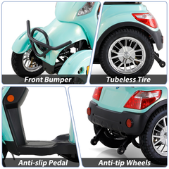 Mobility Scooters for Seniors 500lbs Capacity 800W All Terrain Electric Powered Mobility Cart Heavy Duty Mobility Scooter