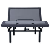 Kelven Grey and Black Twin Extra Long Adjustable Bed Base