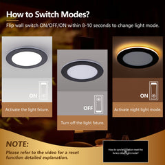 12 Pack 6 Inch LED Recessed Ceiling Light Black, Dimmable, 2700K-5000K 5CCT, 1200LM 12W 120V, High Brightness Canless Wafer Downlight