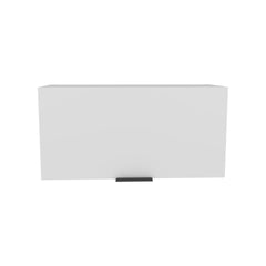 Elsah Pull-Up Door Wall Cabinet, Compact Kitchen, Garage or Bathroom Storage Unit, White