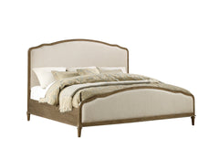 Brown Queen Upholstered Bed